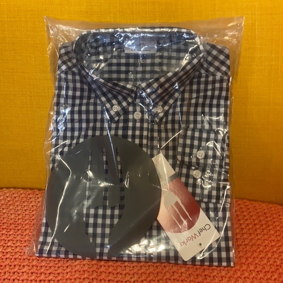Chef Works GINGHAM Collared DRESS SHIRT - Picture 5 of 5